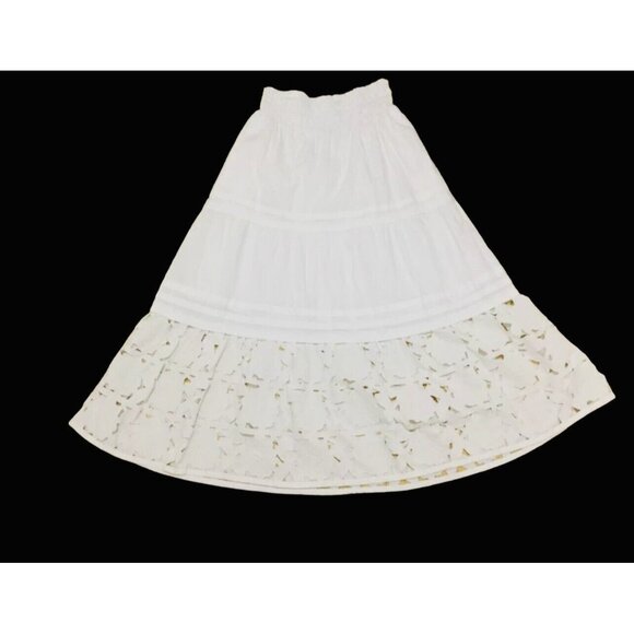 Anthropologie Dresses & Skirts - NWT ANTHROPOLOGIE  THE SOMERSET COLLECTION MAXI SKIRT: EYELET-HEM EDITION XL